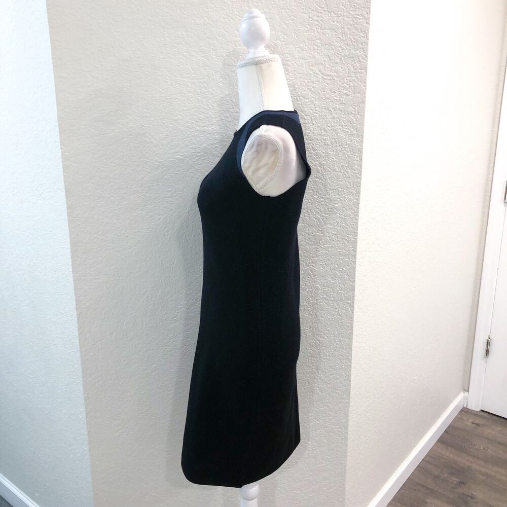 Vince Colorblock Multi-Stitch Sleeveless Wool Sweater Dress - Picture 5 of 14